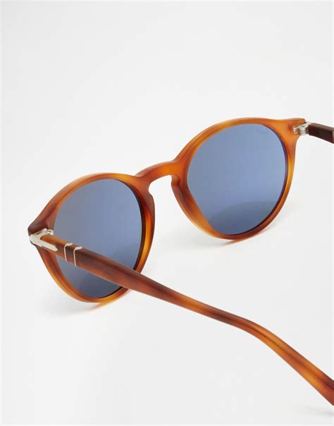 Lyst Persol Round Sunglasses In Brown For Men