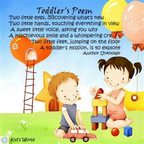 Toddlers Poem Kids Poems Poems Kids Signs