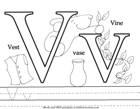 Coloring Pages For The Letter V