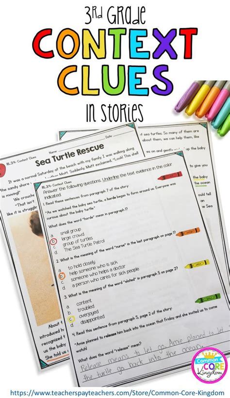 Recount the 3rd grade reading bored teachers classroom anchor charts 2nd grade reading 4th grade reading elementary this 35 page pack will help you meet the common core standards relating to literal and nonliteral phrases. Context Clues in Fiction Stories - 3rd Grade RL.3.4 ...