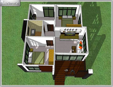 Single story modern house plans, floor plans & designs. Elevated Modern Single Storey House - Pinoy House Plans