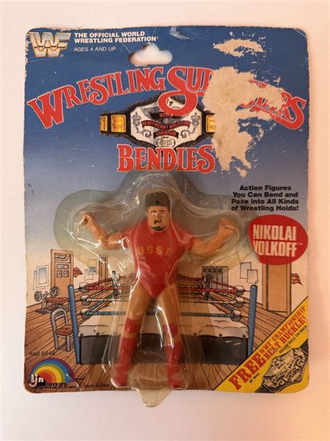 Wwf Ljn Bendies Nikolai Volkoff Wwe Moc Wrestling Superstars 80 Toys