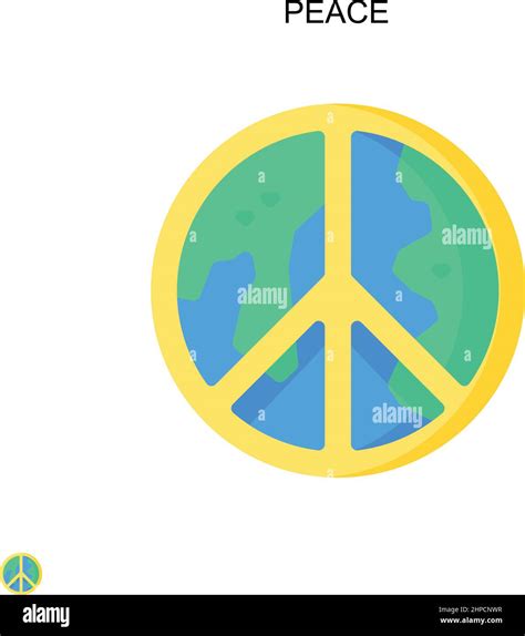 Peace Simple Vector Icon Illustration Symbol Design Template For Web