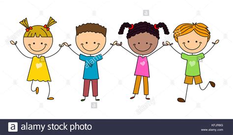 If you only have a medium size marker, trace two or three times to make it thick. Stick figure happy kids Stock Photo: 164526504 - Alamy