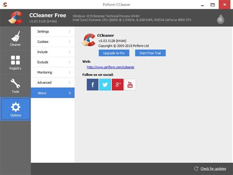 Ccleaner 503 Released With Windows 10 Build 9926 Support