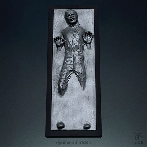 Han Solo Frozen In Carbonite Zbrushcentral