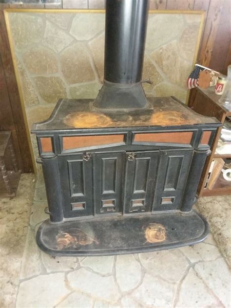 Franklin Wood Burning Stove Fireplace Cast Iron S Ebay