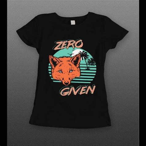 Zero Fox Given 80s Retro Oldskool Custom Ladies Shirt Oldskool Shirts