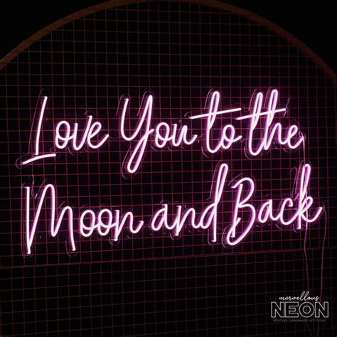 Love You To The Moon And Back Led Neon Sign Marvellous