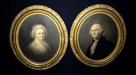 Circa 1861 Lithograph Of George And Martha Washington Rare