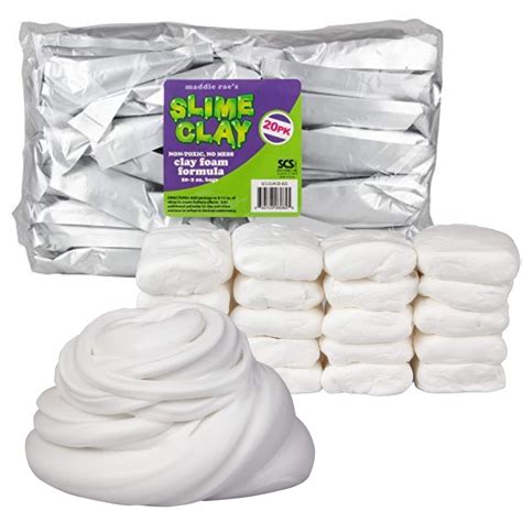 Scs Direct Maddie Raes Slime Clay Value Set 20 Pack Non Toxic