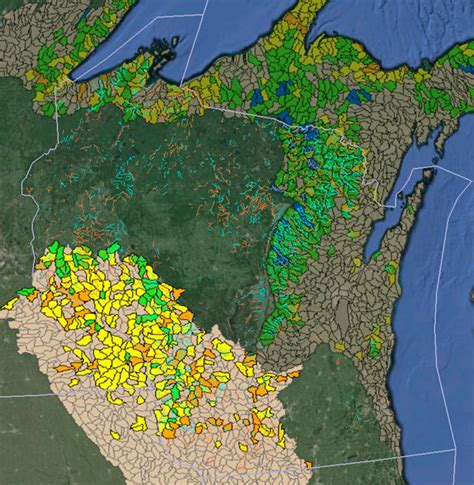 Wisconsin Wild Trout Range Maps Wild Trout Streams