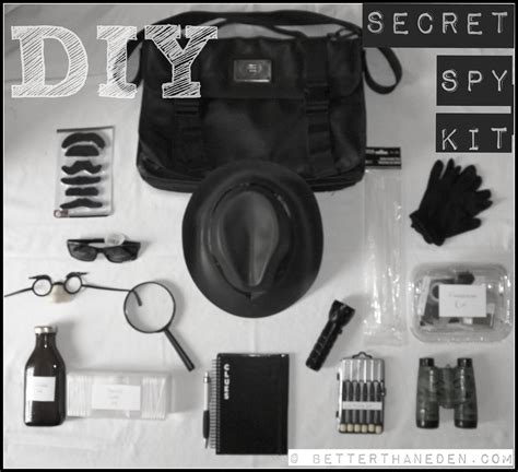 Spy gear has fascinated movie goers for decades. Thats how: DIY Secret Spy Kit