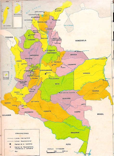El Mapa De Colombia Con Sus Limites Mapa De Colombia Ciudades De Images And Photos Finder