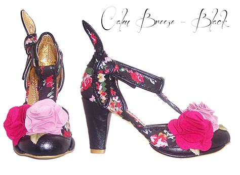 irregular choice new ladies floral polka dot vintage retro 50s style heels shoes ebay