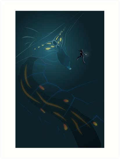 Ghost Leviathan Attack Art Print By Maflarson Redbubble
