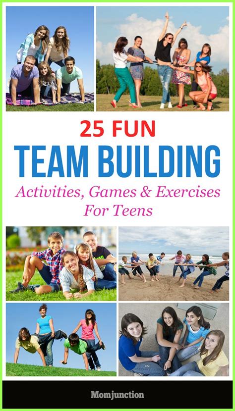 team building activities for teens help develop relations trust solve life problems and learn to