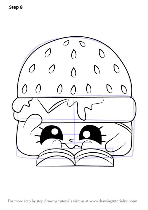 learn how to draw cheezey b from shopkins shopkins step by step drawing tutorials