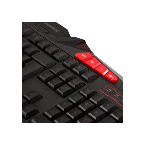 Rampage SPECTRA R5 Black USB 7 Color Illuminated Q Multimedia Macro Gaming Keyboard - Rampage