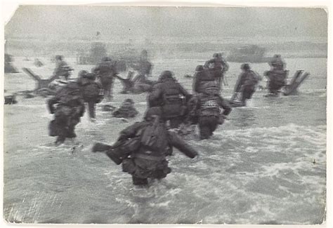 Robert Capa American Troops Landing On D Day Omaha Beach Normandy