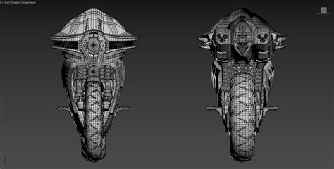 Futuristic Motorcycle 3d Model Cgtrader