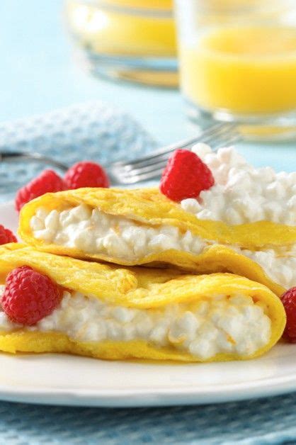 Open Faced Fruit And Cheese Omelette Recipe With Cottage Cheese Daisy