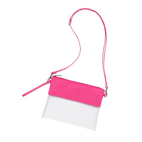 Clear Clutch Purse Clear Bag See Through Wristlet Pink