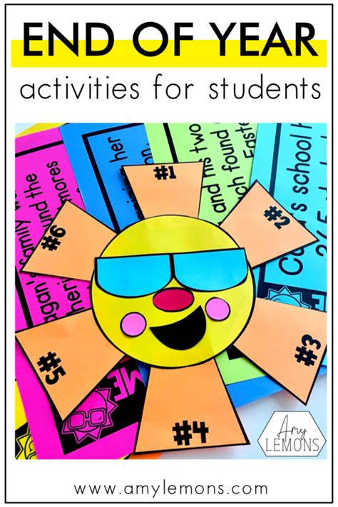 3 Tips For Easy End Of The Year Activities Amy Lemons