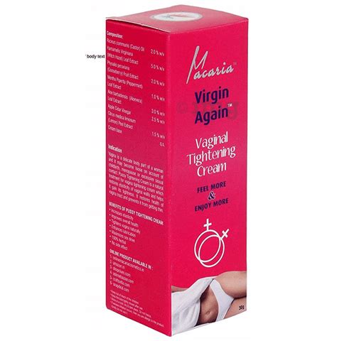 Macaria Virgin Again Vaginal Tightening Cream Buy Box Of Gm Cream