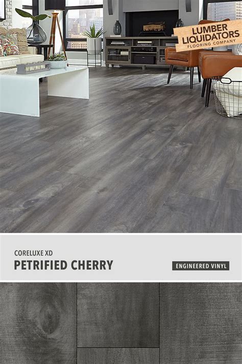 This brand offers bodacious warranties on even its cheapest flooring. CoreLuxe XD - 6mm Petrified Cherry Engineered Vinyl Plank ...