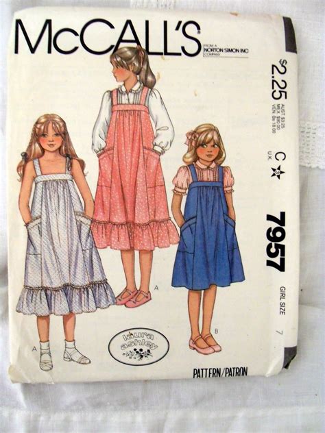 Vintage 1982 Mccalls 7957 Laura Ashley Sewing Pattern Girls Etsy