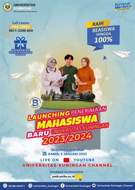 Siap Terima Mahasiswa Baru Uniku Launching PMB TA 2023 2024