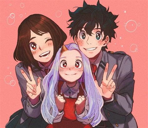 Izuku Ochaco And Their Future Adopted Daughter Eri Rbokunoshipacademia