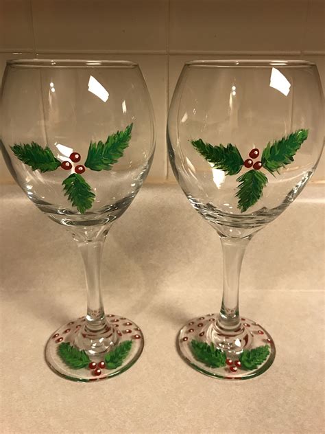 Excited To Share This Item From My Etsy Shop Winter Wine Glasses