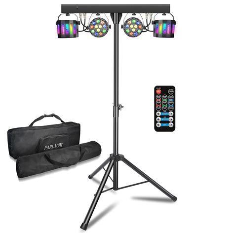 Bloazzup Dj Lights With Stand Rgb Led Party Bar Derby Light Set Sound