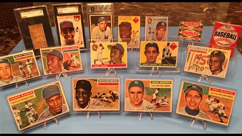 Sports card lovers from the '80s now have kids. Vintage Baseball Card Collection - Aaron, Mays, Robinson ...