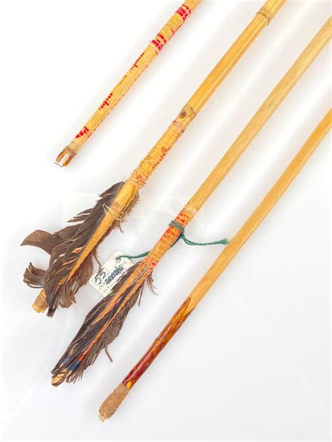 Lot 4pc Antique Native American Arrows