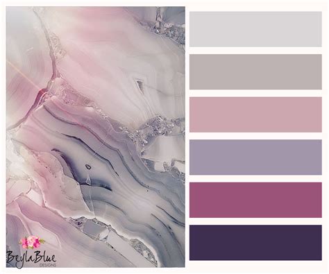 A Palette Of Soothing Greyed Purples Would Make A Calming Retreat 💗🖤