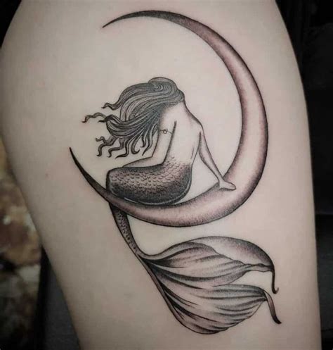 27 Lovely Mermaid Thigh Tattoos Tattoo Designs