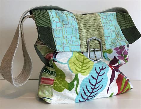 Upcycled Bag Upcycled Tote Upcycled Purse Recycled Bag Fabric Tote