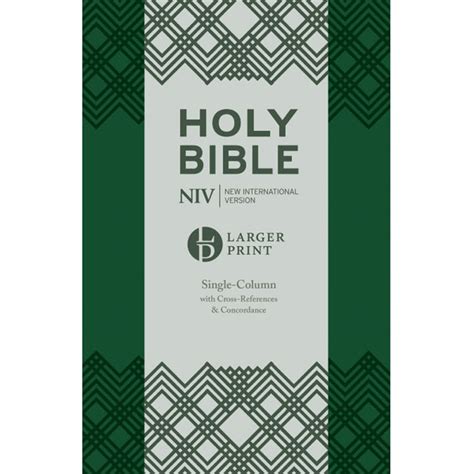 Niv Larger Print Compact Single Column Reference Bible By New