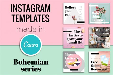 Free canva instagram post template promote your fashion, ecommerce store or blog with this pack of 6 instagram post free canva templates. Instagram Templates Made In Canva
