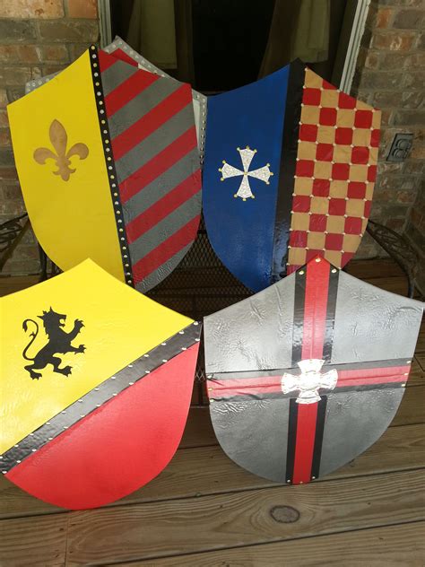 Shields Made From Foam Core Board Paint Duct Tape Designs And