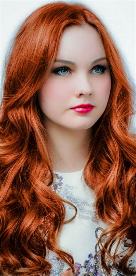 Cute Girl Hübsche Gesichter Rotes Haar Gesicht
