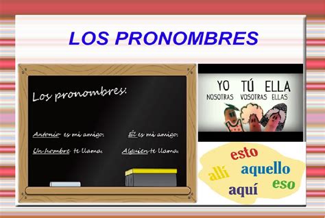 Los Pronombres Lengua Castellana Curso Escola Guillem De Montrodon