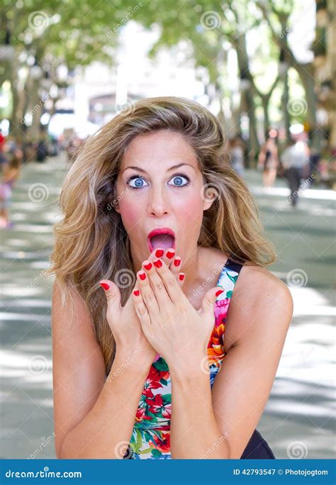 Surprised Woman Stock Image Image Of Astonish Beauty