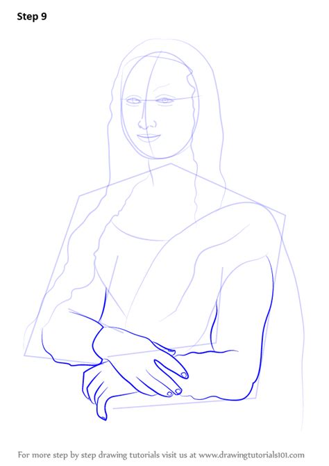 Learn How to Draw Mona Lisa (Famous Paintings) Step by Step : Drawing