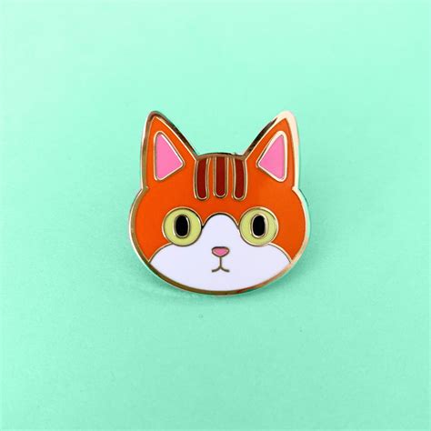 Orange Cat Marmalade Cat Enamel Pin Waffles The Cat