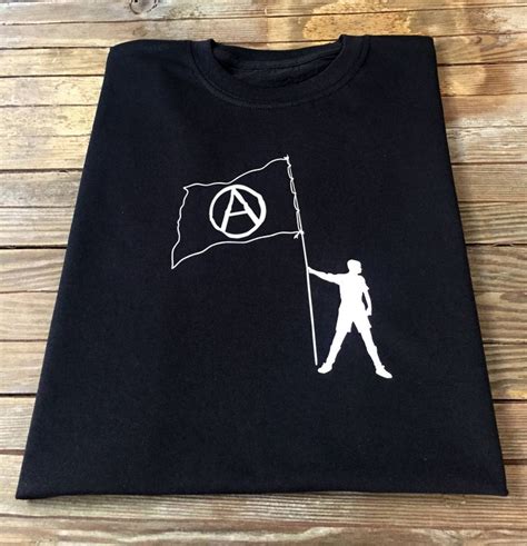 Anarchy T Shirt A Symbol On Black Flag Punk Rock Symbol By Vaderinvader