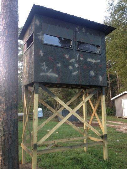 Whenever he had a free day, he went out shooting with his friends. Deer Shooting House Design And Bom - 5x8 Hunting Blind ...